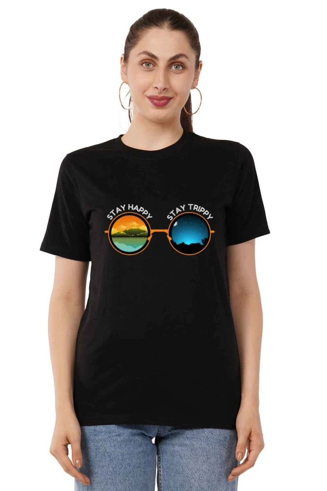 Women's Cotton Graphic T-Shirt 220 GSM Round Neck Regular Size