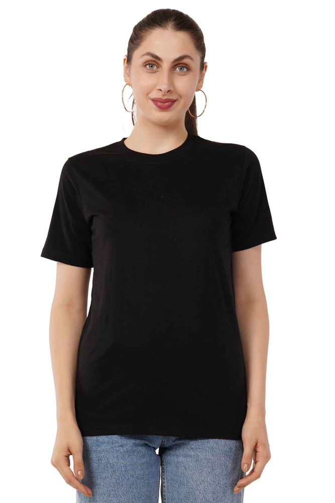 Women's 220 GSM Cotton Round Neck Regular Size T-Shirt